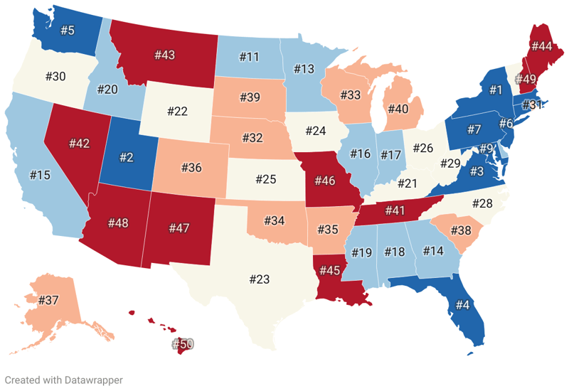 Best State To Teach In