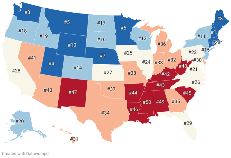 Best States for Gen Z