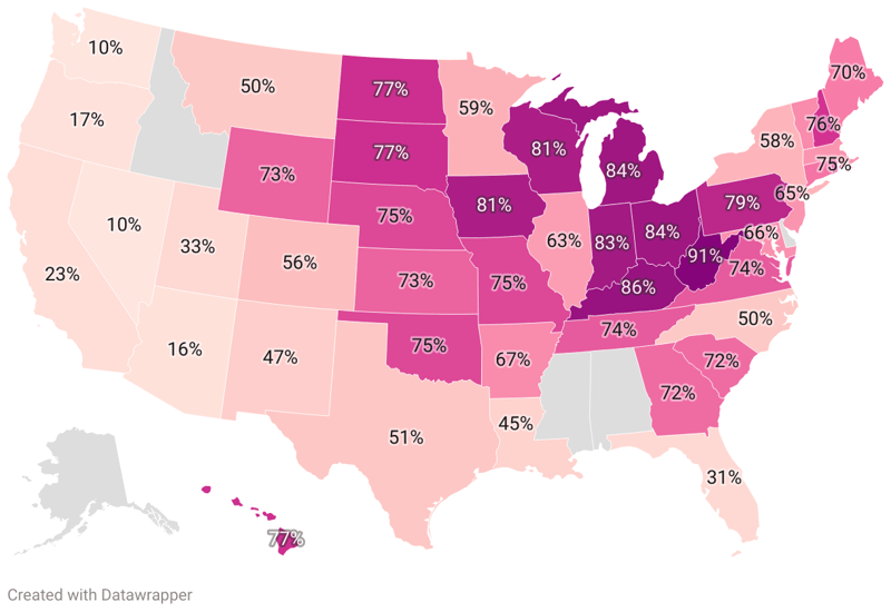 Circumcision Rate by State