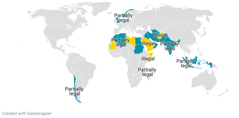 Countries Where Alcohol Is Illegal