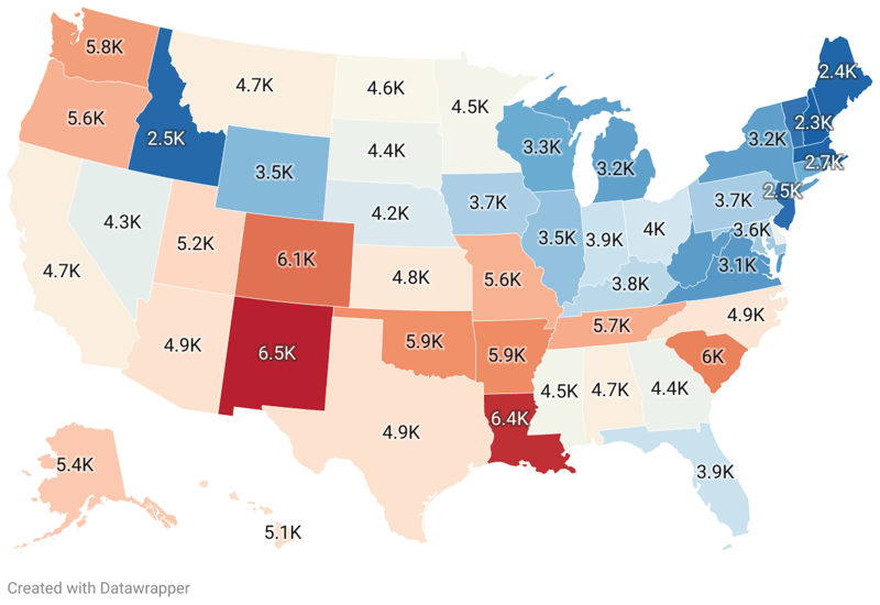 Crime Rate By State