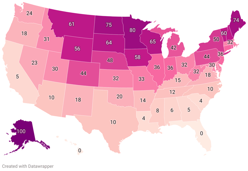 Frost Lines By State