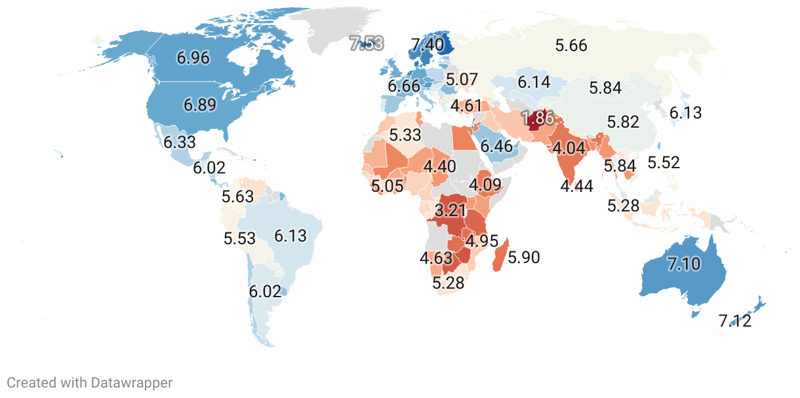 Happiest Countries in the World