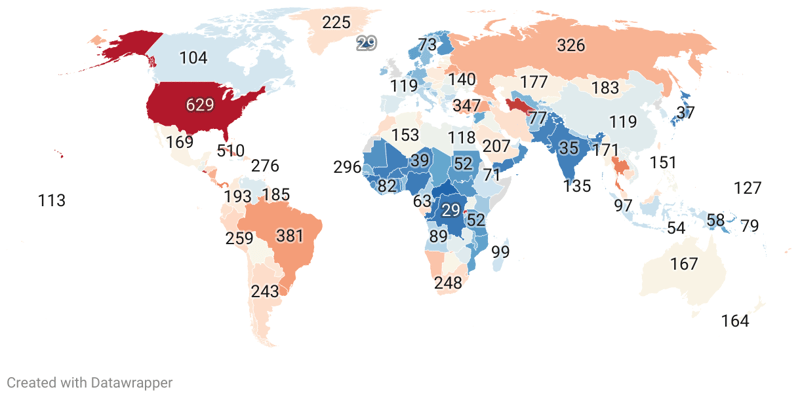 Incarceration Rates By Country