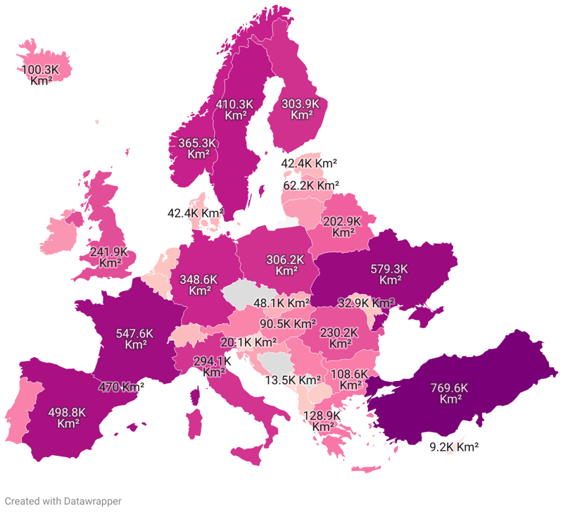 Largest Countries In Europe