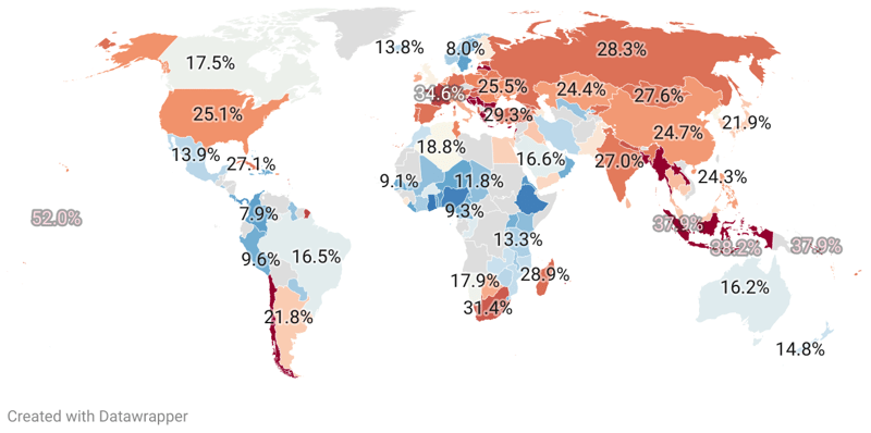 Smoking Rates By Country