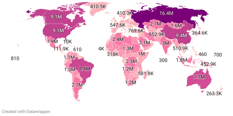 True Size of Countries