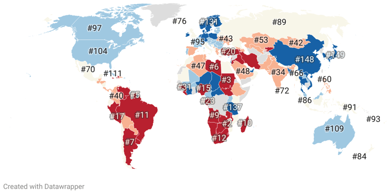 Worst Countries To Live In