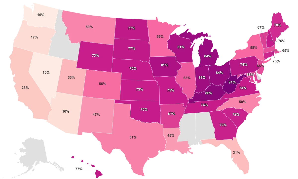 Circumcision Rate by State