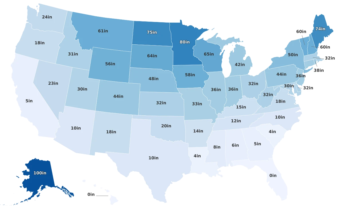 Frost Lines By State
