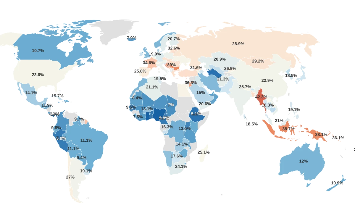 Smoking Rates By Country